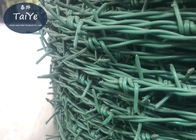 PE PVC Coated Security Barbed Wire Stoving Varnish Razor Coil Barbed Wire