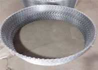 Hot Dip Galvanized Barbed BTO 22 Razor Wire 5-25kg / Roll Packing Weight