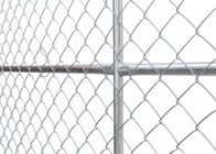 Zinc Coated Chain Link Fence Diamond Rhombus Type On Playground Long - Life
