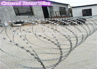 Heavy Duty Galvanized Razor Wire , Barbed Concertina Barbed Tape