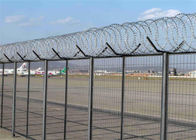 Galvanized Or PVC Coated Blade Razor Barbed Wire , Concertina Barbed Wire