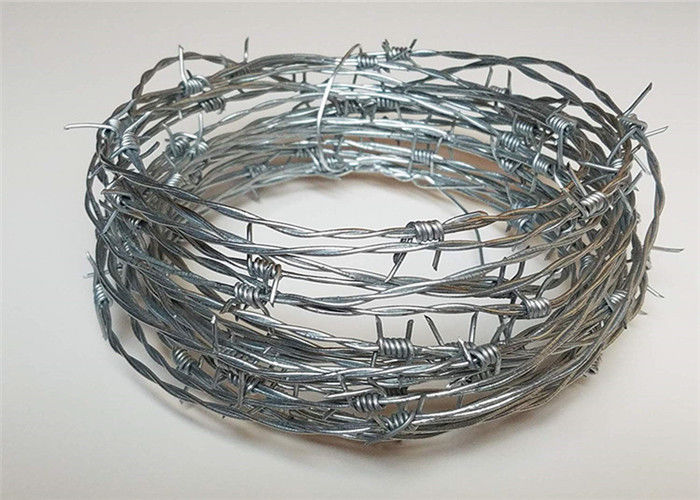 Electric Galvanised 2.5mm Security Barbed Wire , Razor Wire Roll Custom Made