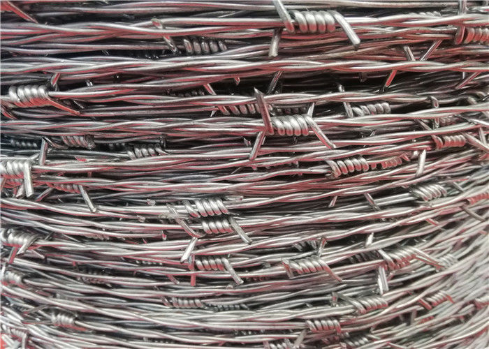 15 Gauge Galvanized Security Barbed Wire Types Barb Parallel Line Protection