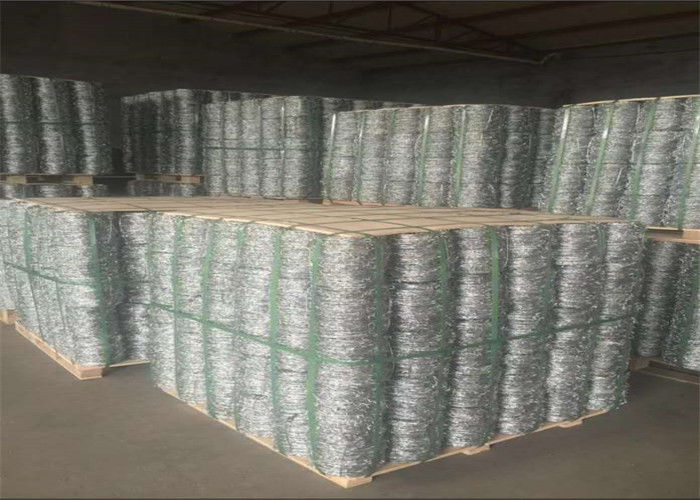 Fence Hot Dipped Galvanized Security Barbed Wire Roll 25kg / Coil