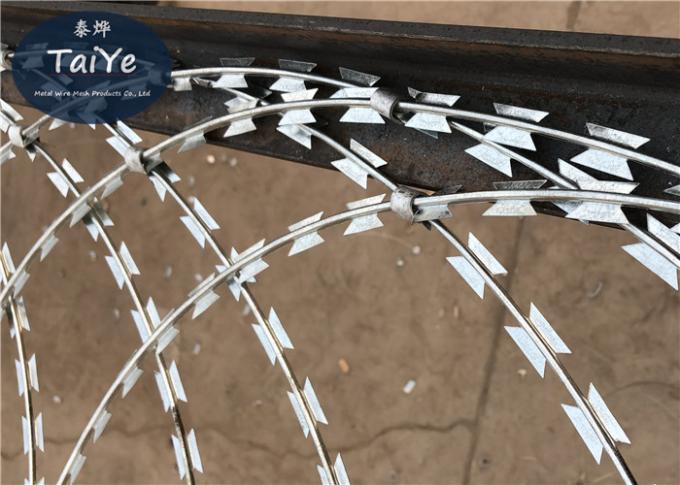 High Security Flat Wrap Razor Wire Military Stainless Steel Razor Wire Coil
