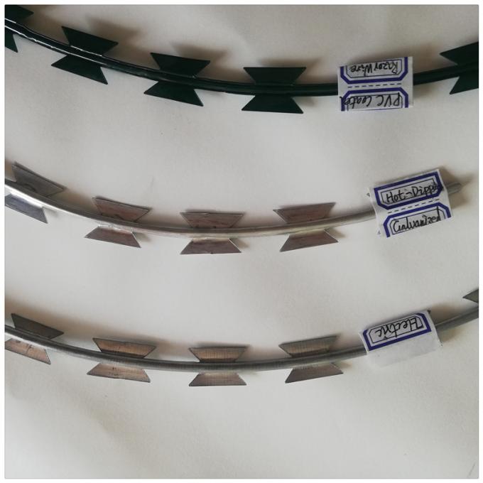 Barbed Wire Razor Wire Clip Flat Razor Barbed Wire Roll 9m Con Clip Concertina Rust Proof Razor ...