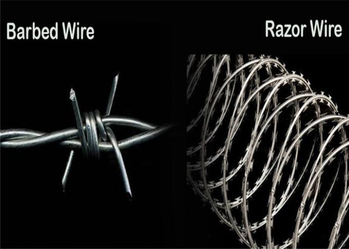 Security NATO Ribbon Barbed Galvanized Razor Wire Concertina Tape