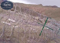 High Zinc Coating Mobile Security Barrier Anti Rust Blade Wire Fencing