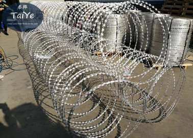 Heavy Galvanized  Spiral Razor Wire Blade Type Stainless Steel Razor Wire