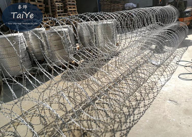 Heavy Galvanized  Spiral Razor Wire Blade Type Stainless Steel Razor Wire