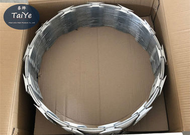 Iron Wire Material CBT 65 Razor Wire Hot Dipped Galvanized Steel Razor Sharp Wire