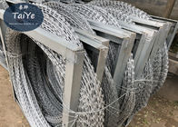 Professional Razor Blade Fencing Hot Dipped Galvanized Coiled For Military
