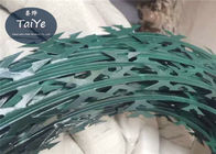 PVC Coated Razor Barbed Wire CBT 60 Epoxy Single Coil Without Clips