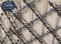 Galvanized Surface Welded Razor Wire Mesh Strong High Security Wire Fence
