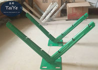 PVC Coated Galvanized Razor Wire Arm Green Color Used On Chain Link Fence