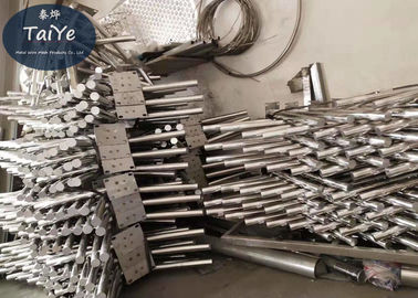 PVC Coated Barbed Wire Fence Post Single Or Double Support Customized Size