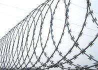 High Security Razor Wire Hot Dipped Galvanized Concertina Garden Fence With Razor Clips