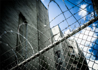 Galvanized Concertina / Thorn Wire , Razor Wire Fence BTO22 Outdoor Using
