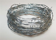Prison ContinuousTwist Galvanized Security Barbed Wire With Chain Link Fence
