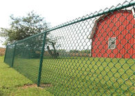 Low Carbon Wire Pvc Coated Chain Link Mesh Use As Guardrail 6 M Long 3.8m High
