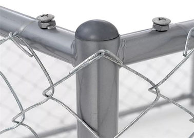 Zinc Coated Chain Link Fence Diamond Rhombus Type On Playground Long - Life