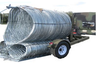 Military And Police Mobile Security Barrier , Razor Wire Barriers Of Stainless Steel