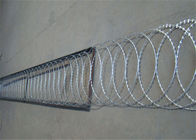 Hi Tensile Flat Wrap Razor Wire BTO 12 Coils For Animal Husbandry Warehouse