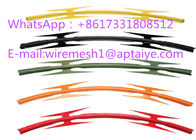 Professional Colored Barbed Tape PVC Razor Barbed Tape Top On Wall CBT -65