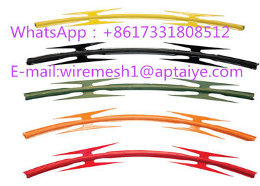 Professional Colored Barbed Tape PVC Razor Barbed Tape Top On Wall CBT -65