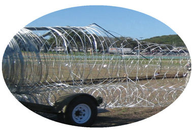 Rapid Development Mobile Security Barrier Razor Barrier For Military / Public