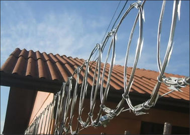 Anti Rust Flat Wrap Razor Wire Fence With Beeline Razor Barbed Wire