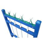 Durable Razor Wall Security Spikes Fence Tops Powder Coating Black Green