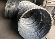 Hot Dipped Galvanized Razor Wire BTO11 Barbed Blade Type For Popular