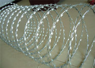 Single Loop Cross Loops 220g/M2 Barbed Concertina Wire With Blades