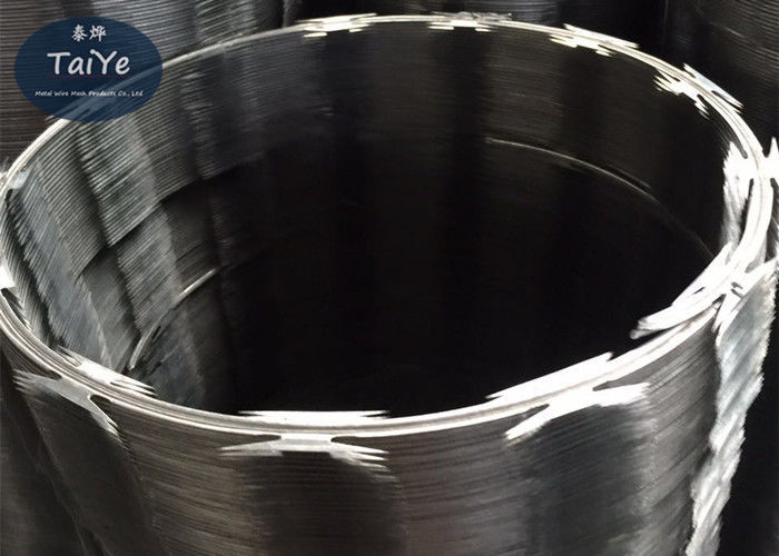 Cross Razor Type Blade Wire Fencing Galvanized Surface Treatment