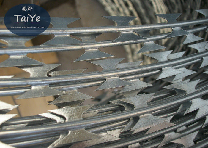 Steel Wire Material and Galvanized Surface Treatment Standard BTO-22 Blade Sharp Razor Barbed Wire