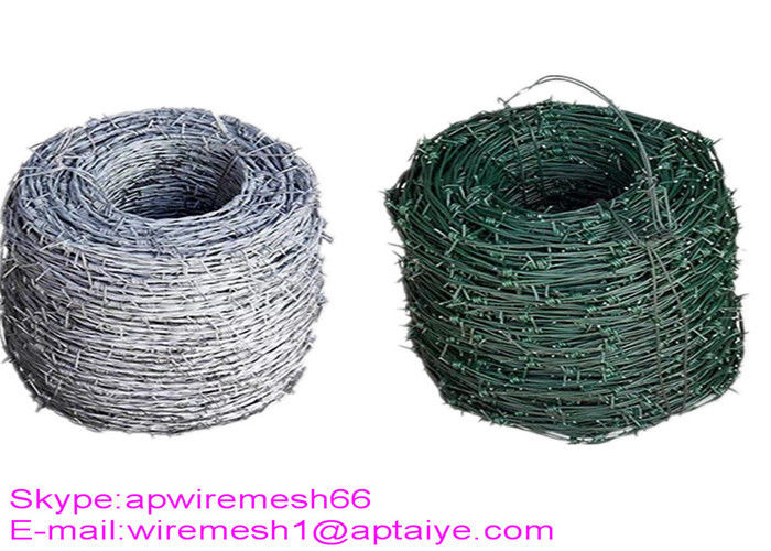 Q195 High Tensile Barbed Wire , Double Strand Barbed Wire For Security Fence
