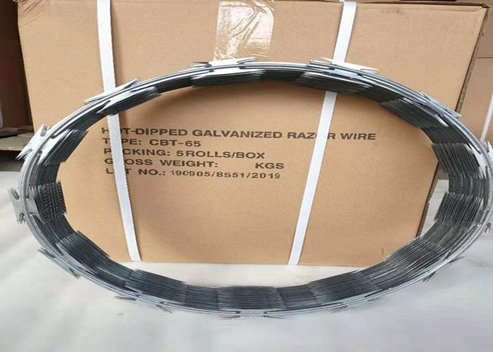 Regular Type CBT - 65 Concertina Wire , Razor Barbed Wire 4.5kg Per Roll
