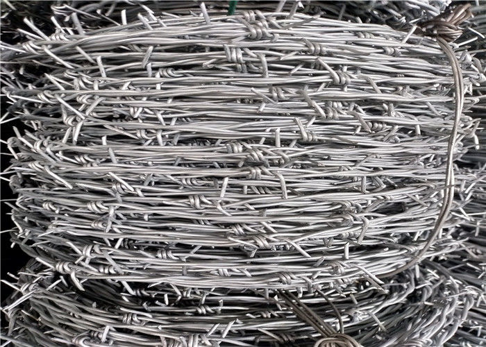 Tata Zinc Coated Security Barbed Wire For Fencing , Prison Barbed Wire