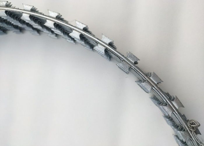 Hot Dipped Galvanized Razor Wire Concertina Cross BTO-10 Short Blade